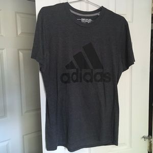 Gray Adidas Go To Performance Tee